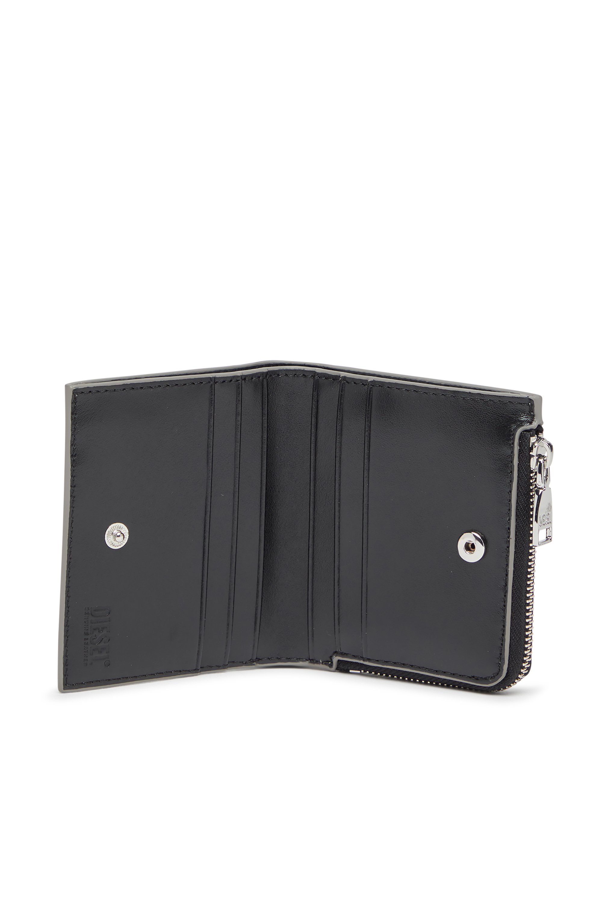 1DR TRI FOLD COIN XS II Tri-fold wallet in mirrored leather