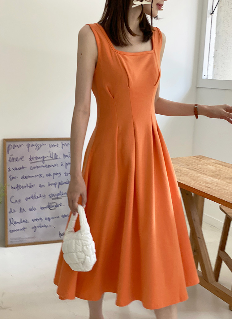 スクエアタックノースリワンピース | レディースファッション通販 - DHOLIC