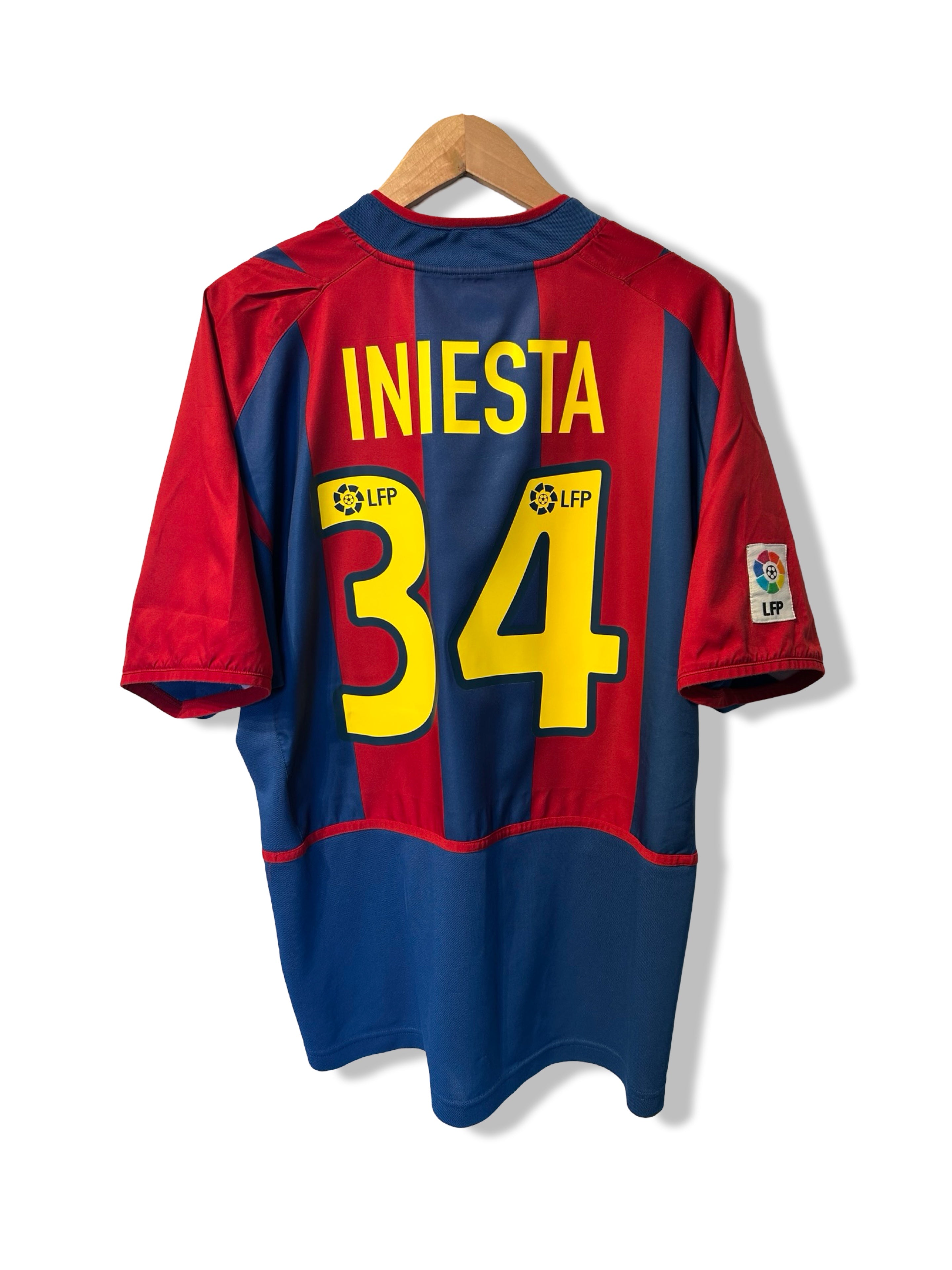 FC Barcelona 2002-03 Home Shirt, #34 Andres Iniesta - L – Football