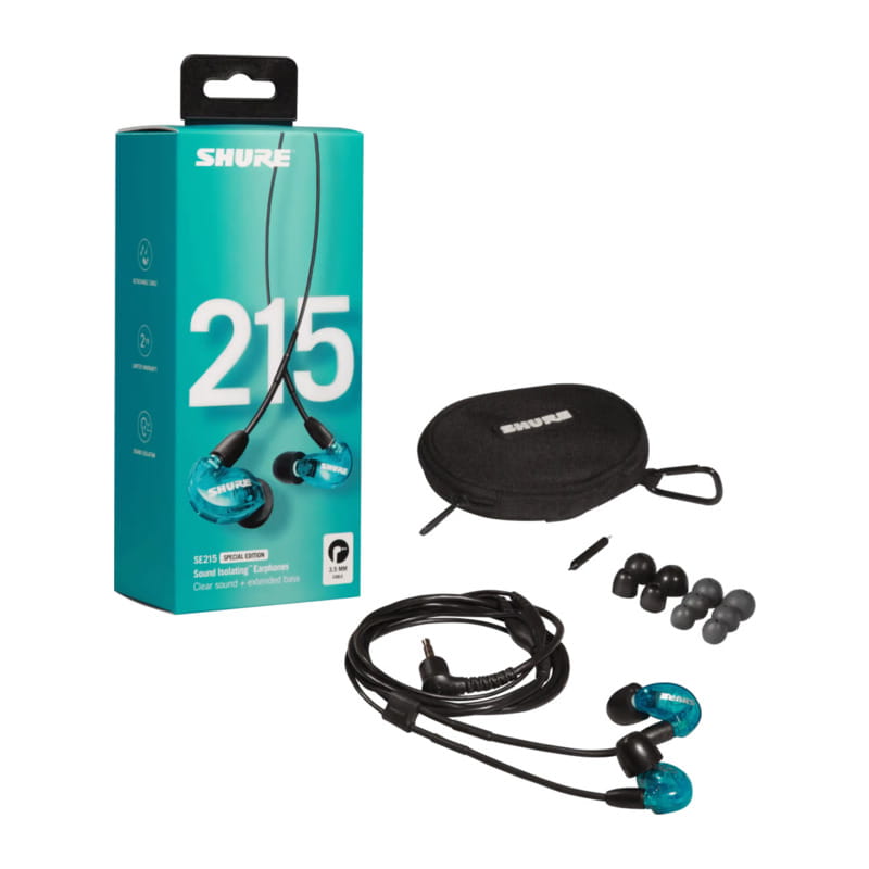 SHURE SE215 Special Edition Translucent Blue [SE215SPE-A] 新品