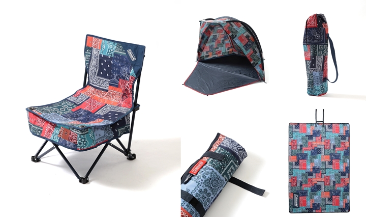 coleman コールマン☺︎BEAMS バンダナ柄 チェアー Coleman × BEAMS