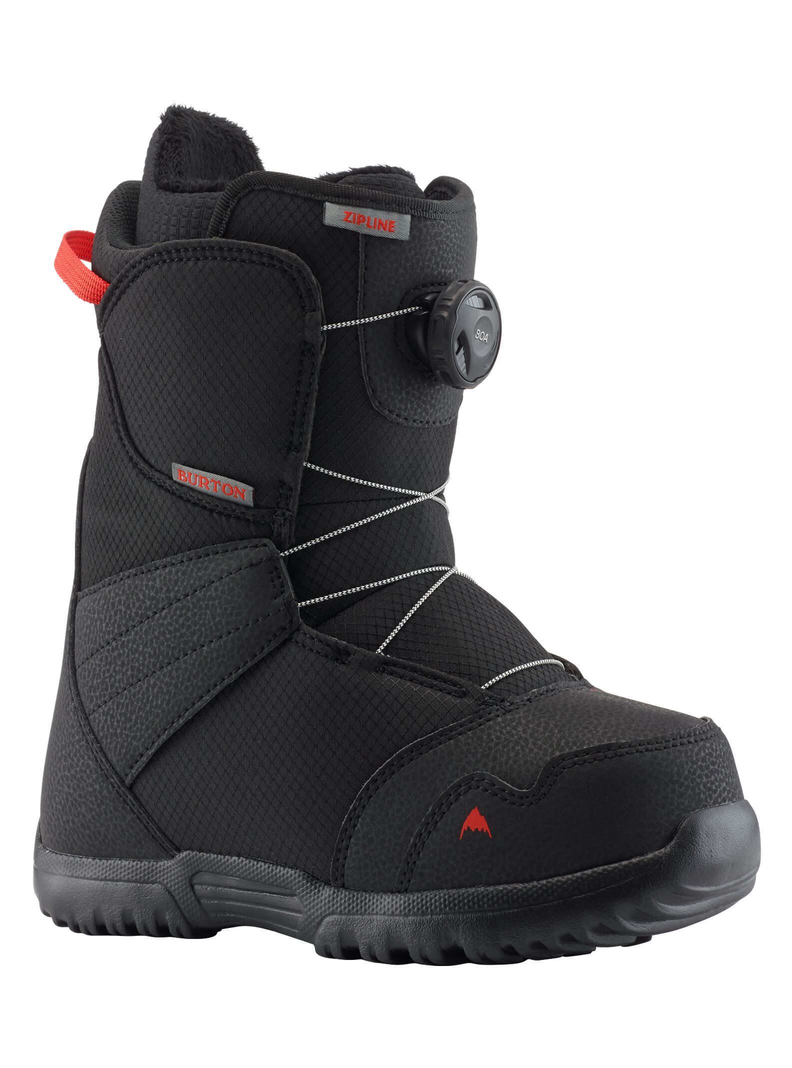 BURTON Kids' Zipline BOA Snowboard Boots Black 2024 – Freeride