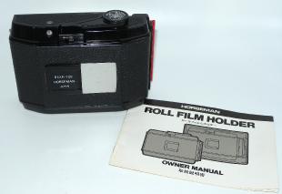 HORSEMAN ROLL FILM HOLDER 6x9 120/8EXP, INSTRUCTIONS IN ENGLISH
