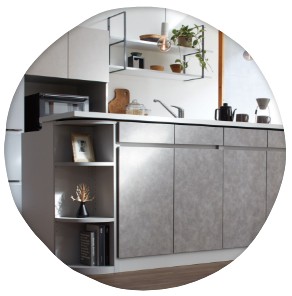 カウンター下すきまくん | すきまくん 1cm単位のオーダー家具 株式会社