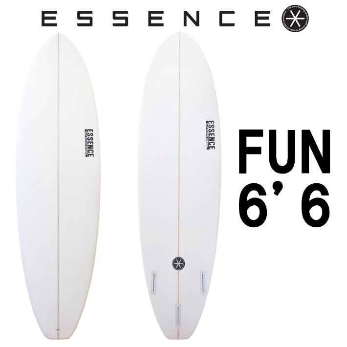 ESSENCE BOARDS エッセンス サーフボード FUN 6.6ft CLEAR ファン 6'6