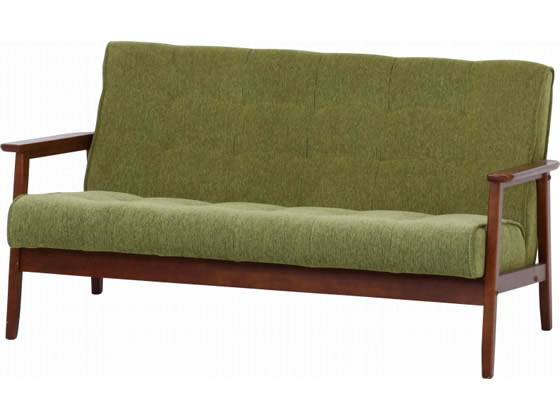 不二貿易 ファブリックソファー フレンズ 2人掛け グリーン 846 通販