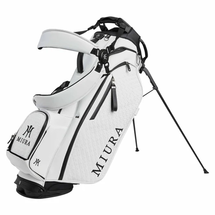 Miura Player V Pro Stand Bag - White - Fairway Golf Online Golf