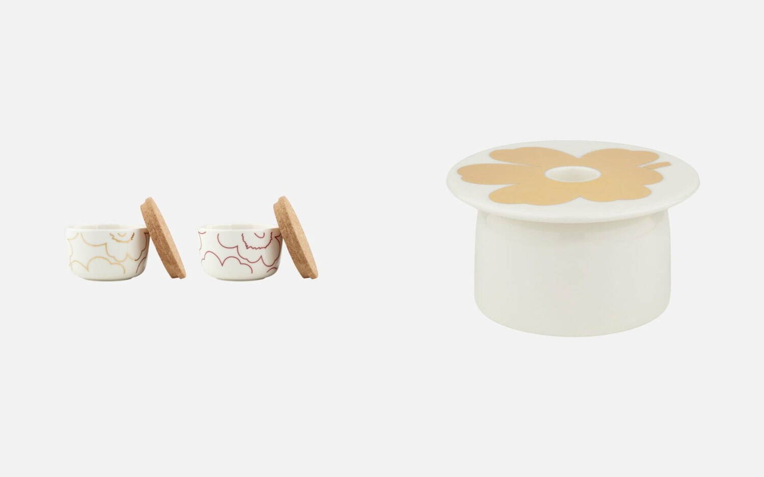 マリメッコのクリスマス「ウニッコ」雑貨、メタリックゴールドの