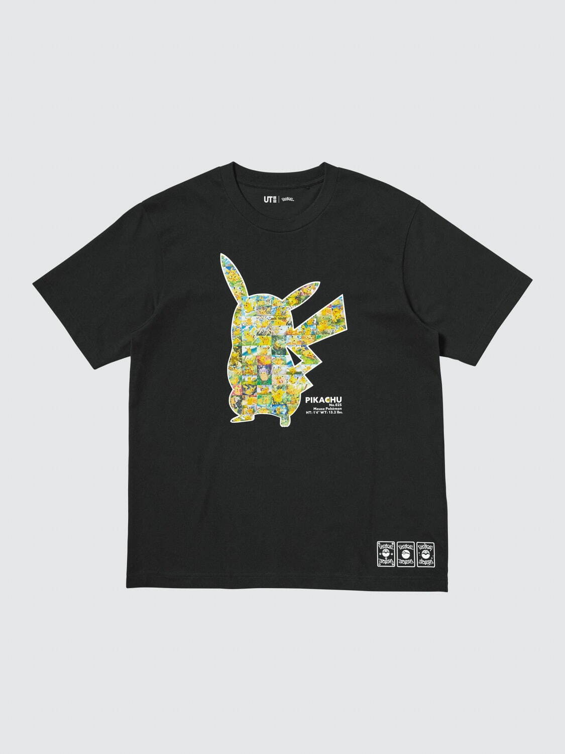 UTからポケカ＆ポケポケのコラボTシャツ、ピカチュウやヤドンのカード