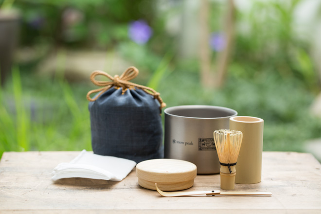 中川政七商店×スノーピーク、アウトドアで茶会を楽しむ「野点セット