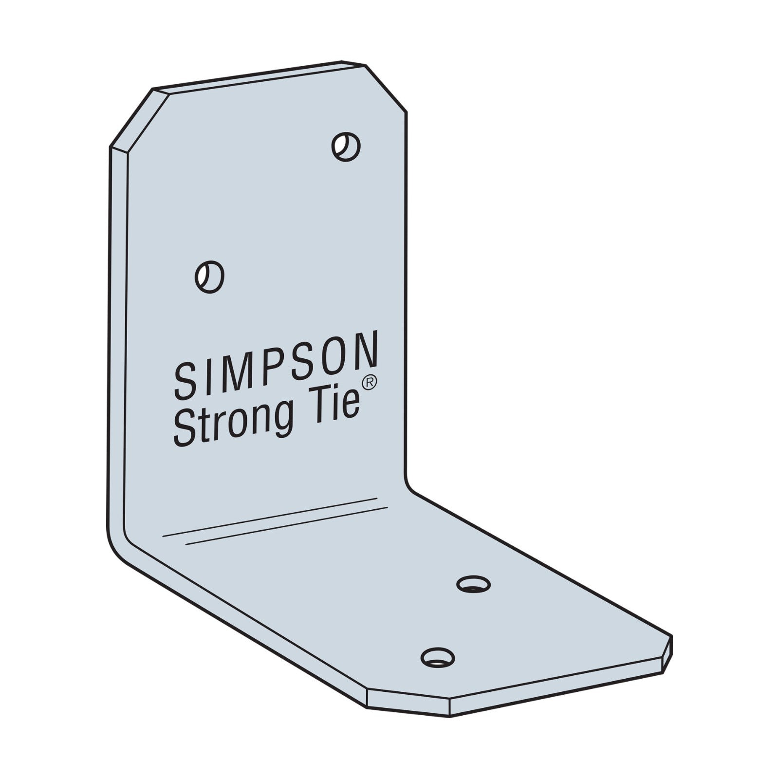 Simpson Strong-Tie A21Z 2x1 Reinforcing Framing Angle Bracket
