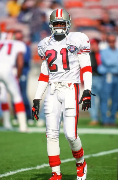 San Francisco 49ers CB #21 Deion Sanders Print - August 1994. Art