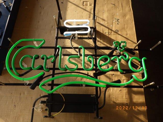 Carlsberg カールスバーグ ネオン看板 照明看板 φ54cm 【公式通販】