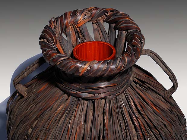 時代 耳付花籠・竹籃 | 古美術ささき