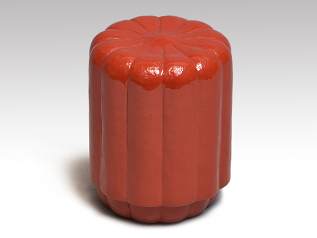 赤地友哉(作) 張抜 朱菊形茶器 共箱 | 古美術ささき