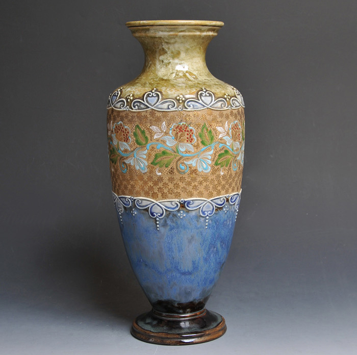 ロイヤルドルトン 金彩 花文 フラワーベース 1930年頃 | 古美術ささき