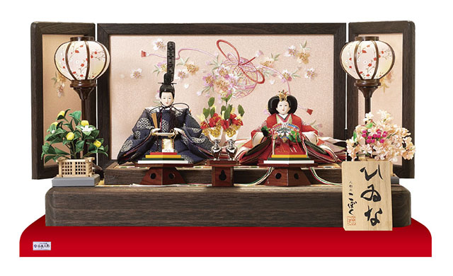 2025オリジナル雛人形 コンパクト 親王飾り No1009Eー雛人形