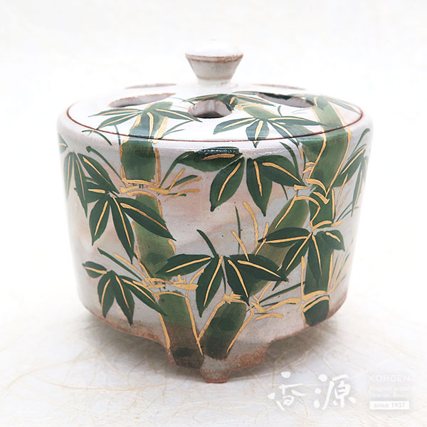 京焼・清水焼 香炉 乾山手（けんざんて） 竹の通販 - お香専門店香源