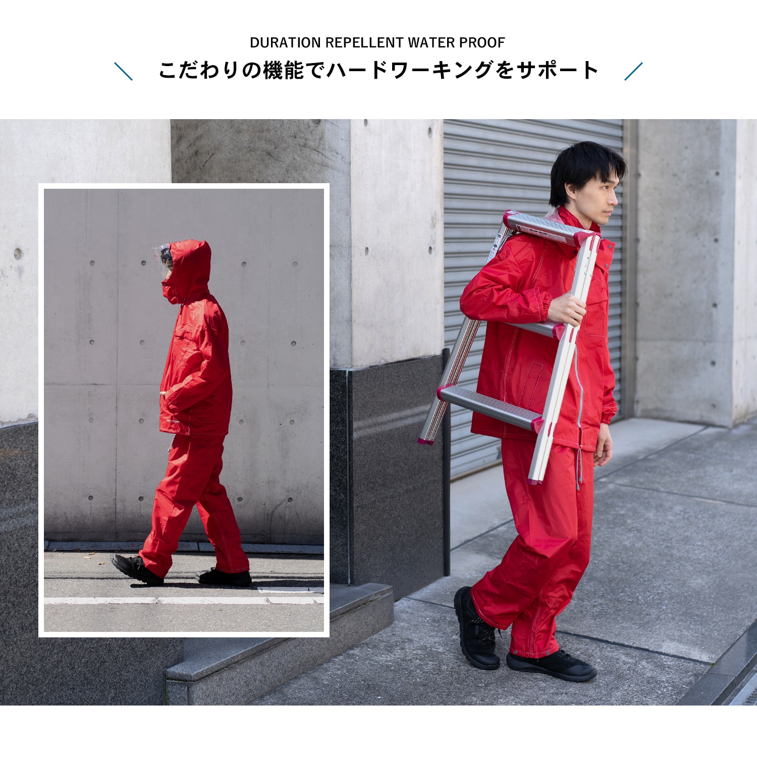 超撥水レインスーツ フォーミュラレッド S KN－007(フォーミュラ