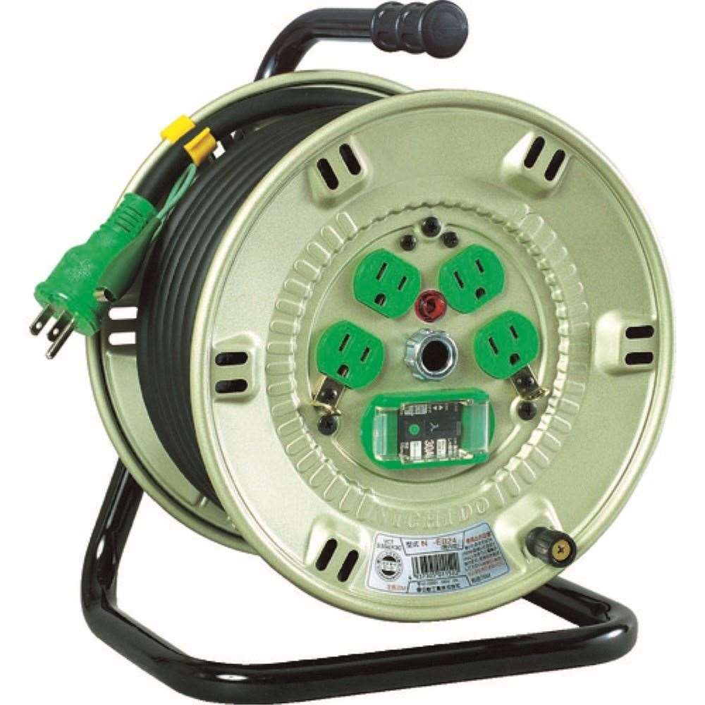 日動工業 電工ドラム20mアース付漏電遮断器付 NNP－EB24
