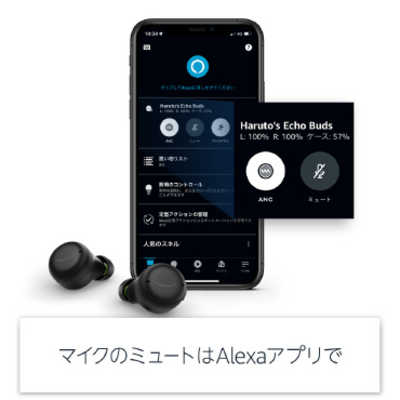 Amazon フルワイヤレスイヤホン Echo Buds (エコーバッズ) 第2世代