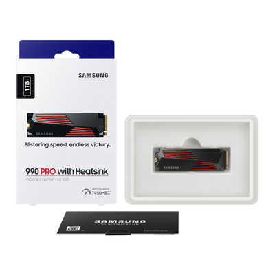 SAMSUNG PCIe 4.0 NVMe M.2 SSD 990 PRO 1TB ヒートシンクモデル 990
