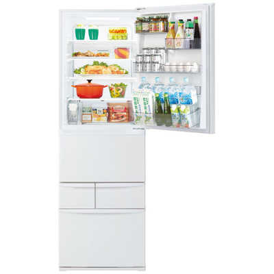 東芝 TOSHIBA 冷蔵庫 5ドア 幅60cm 411L 右開き GR-W41GH-WU マット