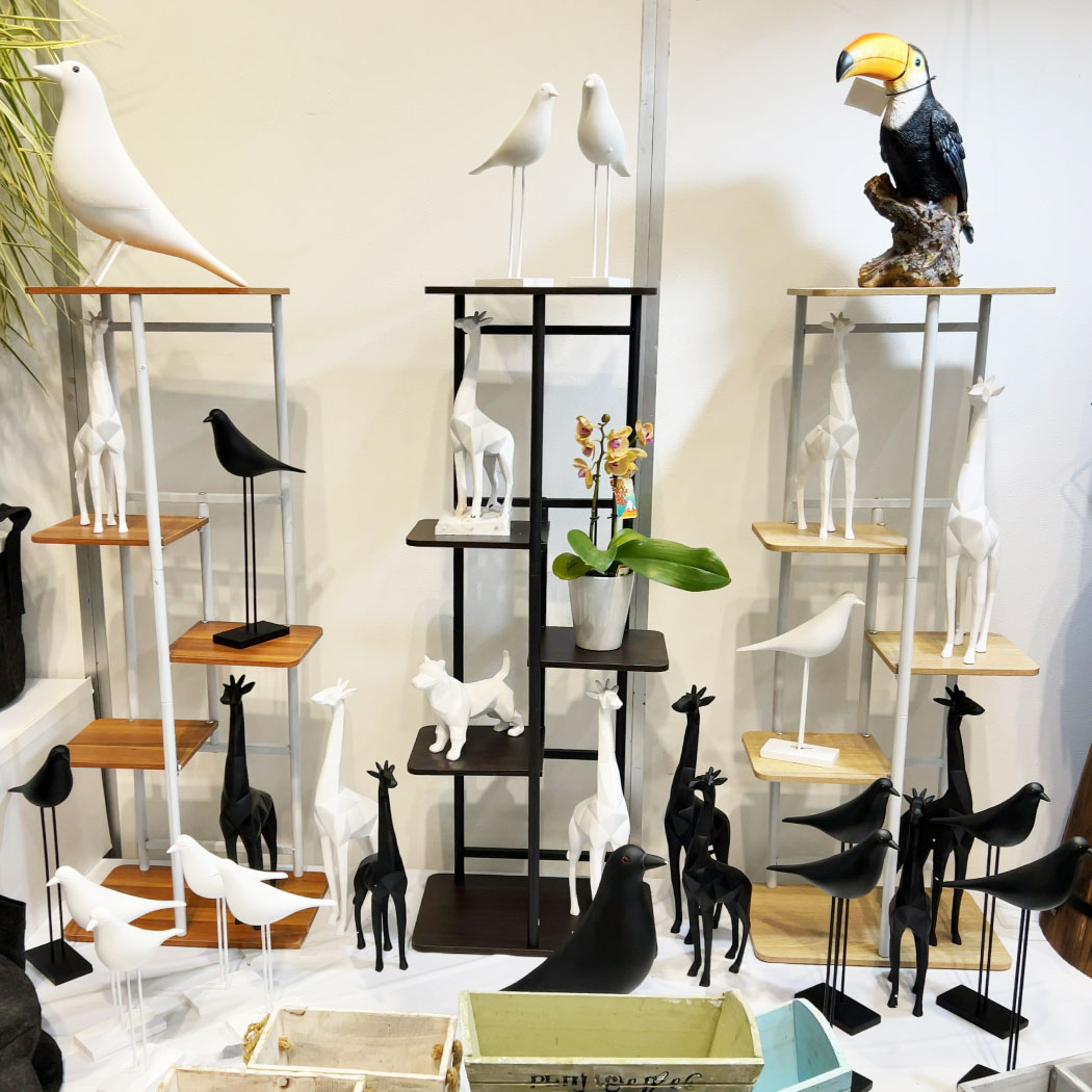 国華園オンラインショップ / 鉄製5段フラワースタンド ブラック 幅36