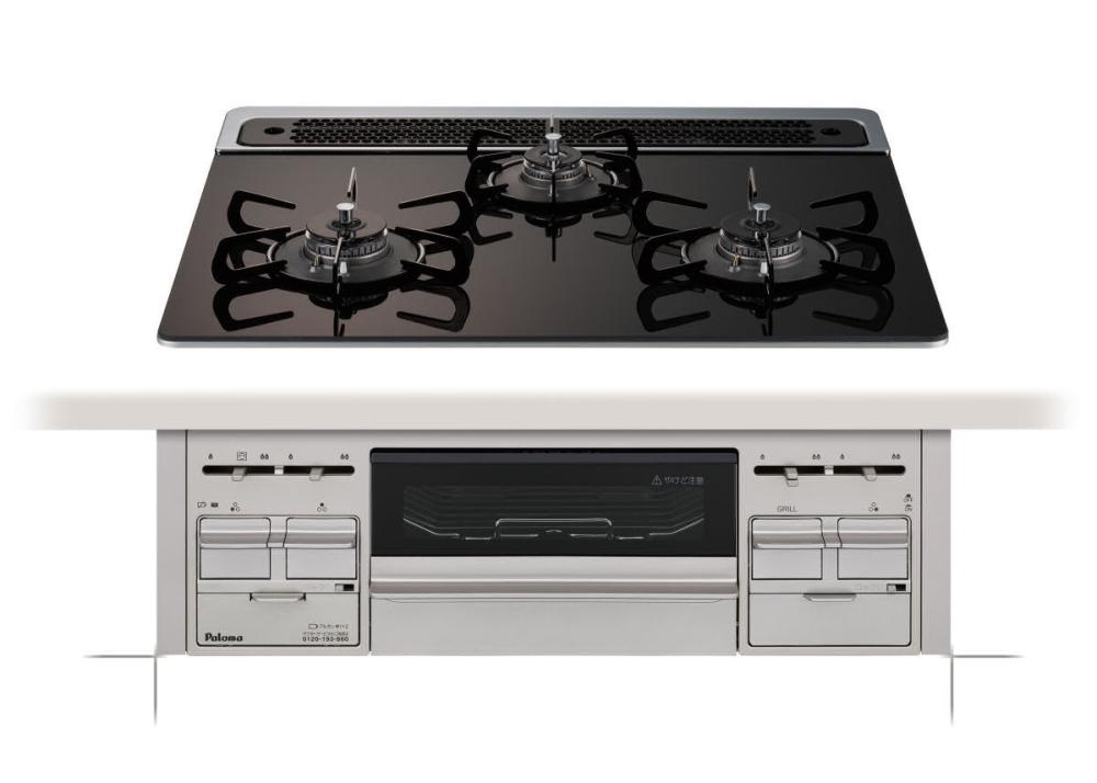 パロマ ビルトインコンロ Sシリーズプラス フレームレスガラストップ