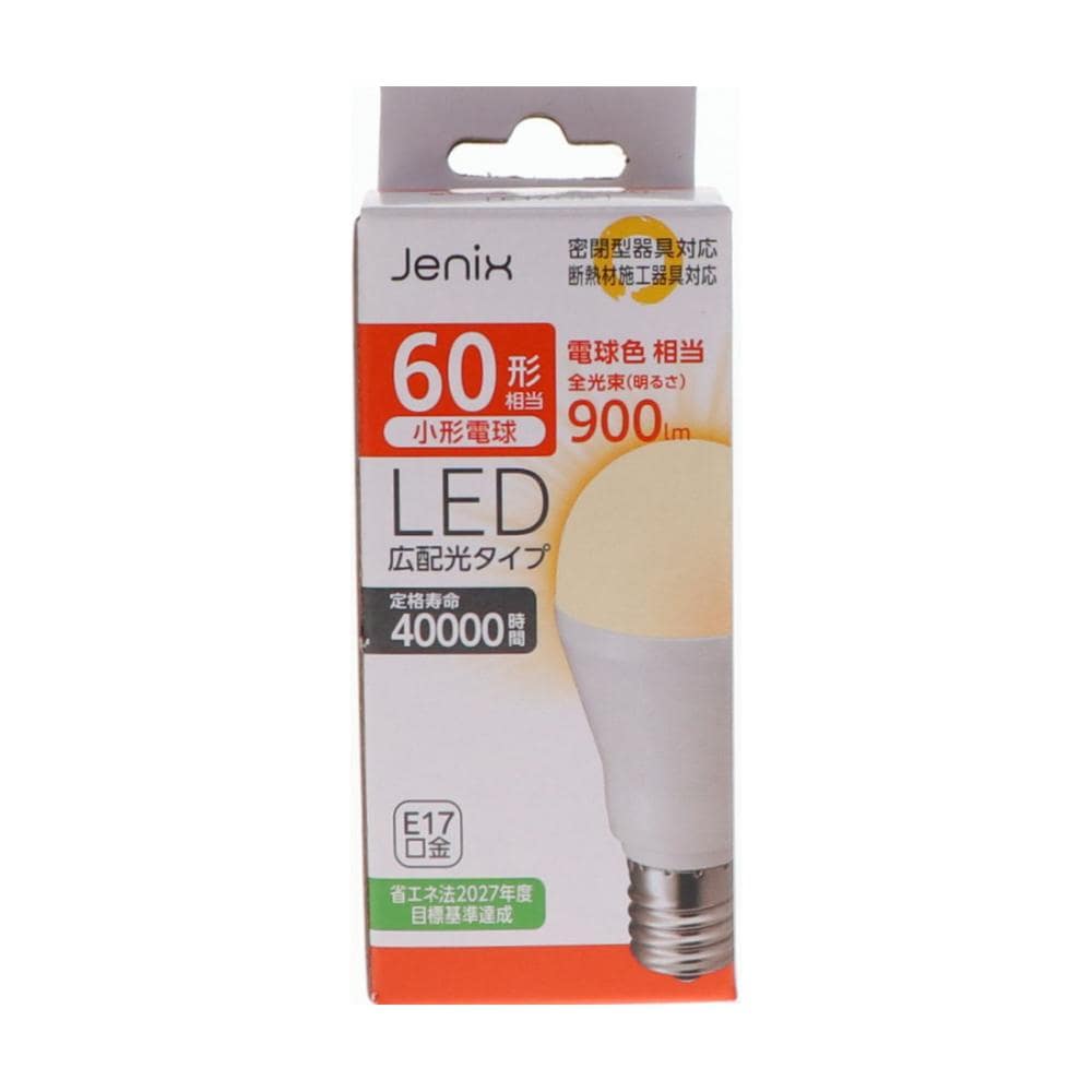 Jenix（ジェニックス） ミニクリLED電球 40形相当 E17
