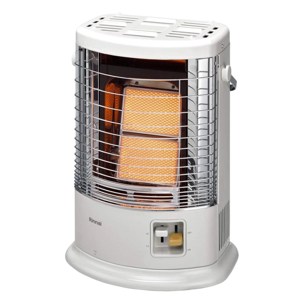 リンナイ プラズマクラスター搭載 ガスファンヒーター 木造12畳 都市