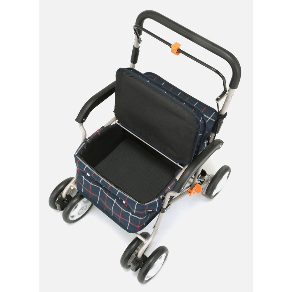 L'CREST（ルクレスト） シルバーカー ワイドボックス ネイビー