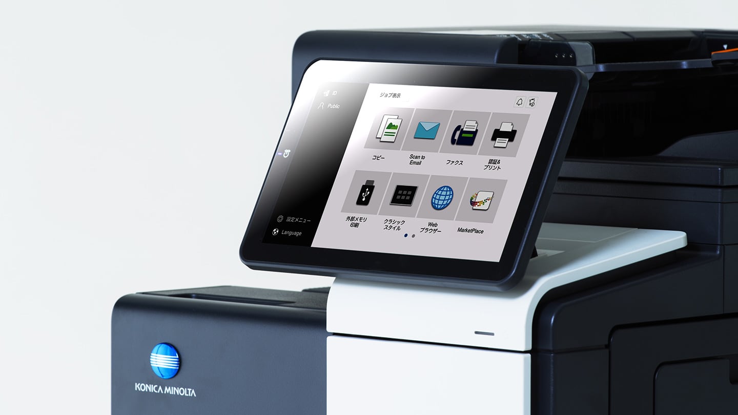 A4カラー複合機 bizhub i-シリーズ - デザイン | コニカミノルタのデザイン