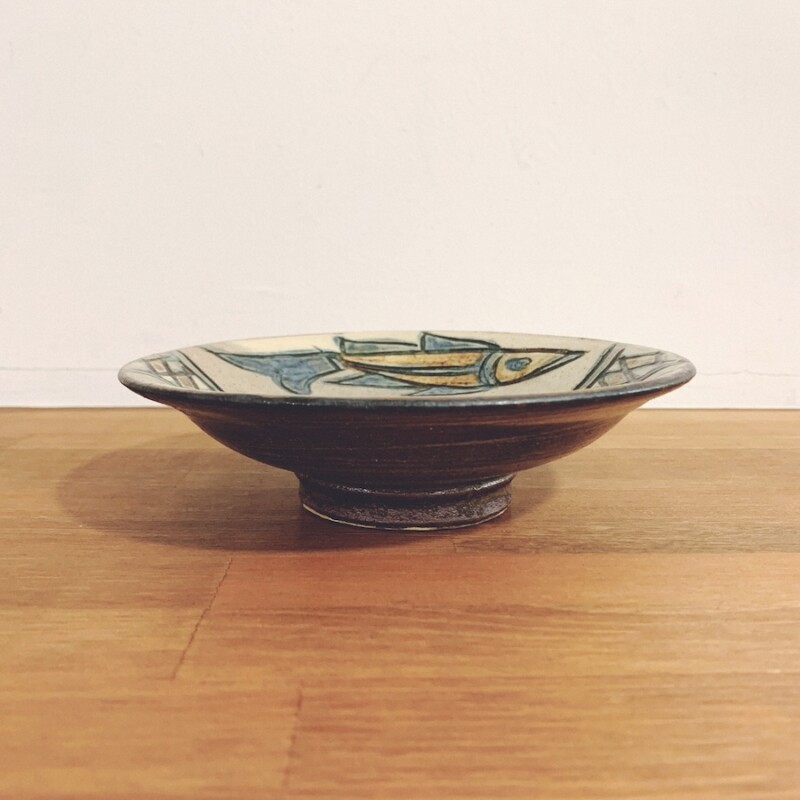 琉球陶器・金城次郎『魚紋絵皿・1』｜ 工芸・民藝・陶芸 | 古本・版画
