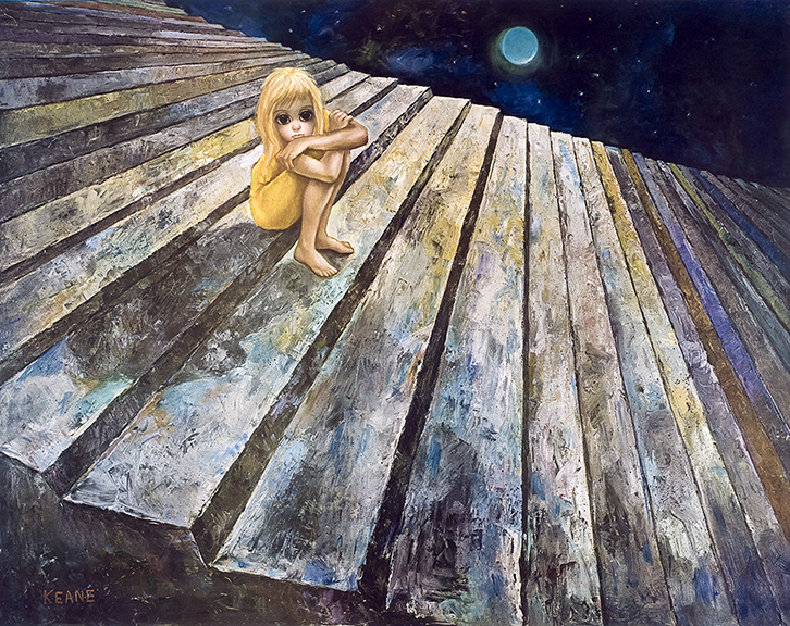 Alone signed small size print – Keane Eyes Gallery