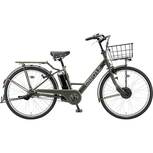 ブリヂストンSTEPCRUZアルベルト新型電動アシスト自転車26インチ グリーン