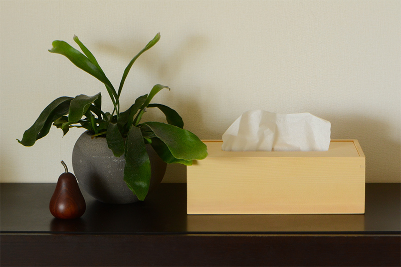 本榧ティッシュボックスの通販【榧工房 かやの森】