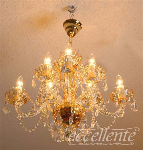 イタリア製ボヘミアクリスタルシャンデリア | イタリア家具