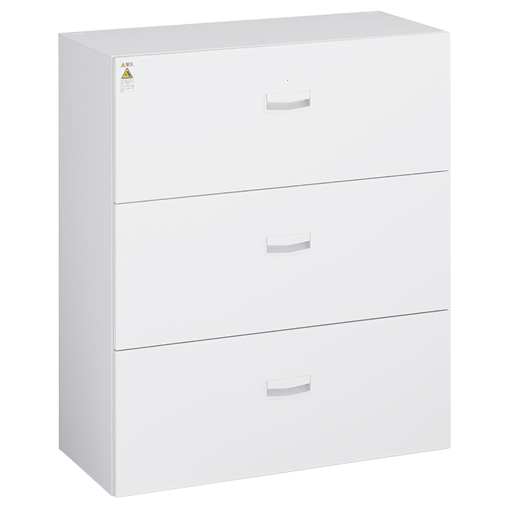 両開き 3段ラテラル書庫セット SOWシリーズ 幅900 奥行400 高さ2160