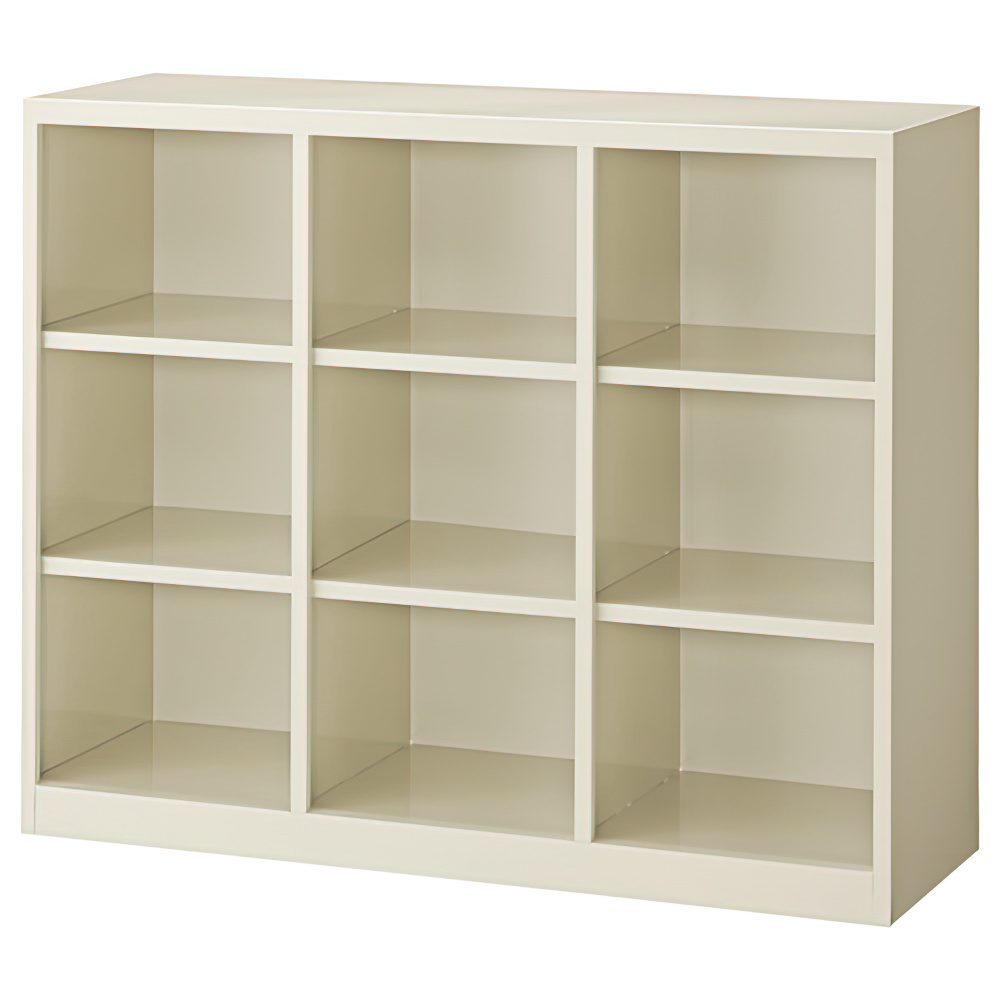 背面ロッカー 3列3段9人用 収納庫タイプ 幅1064 奥行400 高さ880 HLN-9