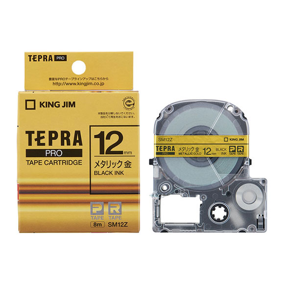 PROテープカートリッジ カラーラベル(メタリック) SM12Z | PROテープ