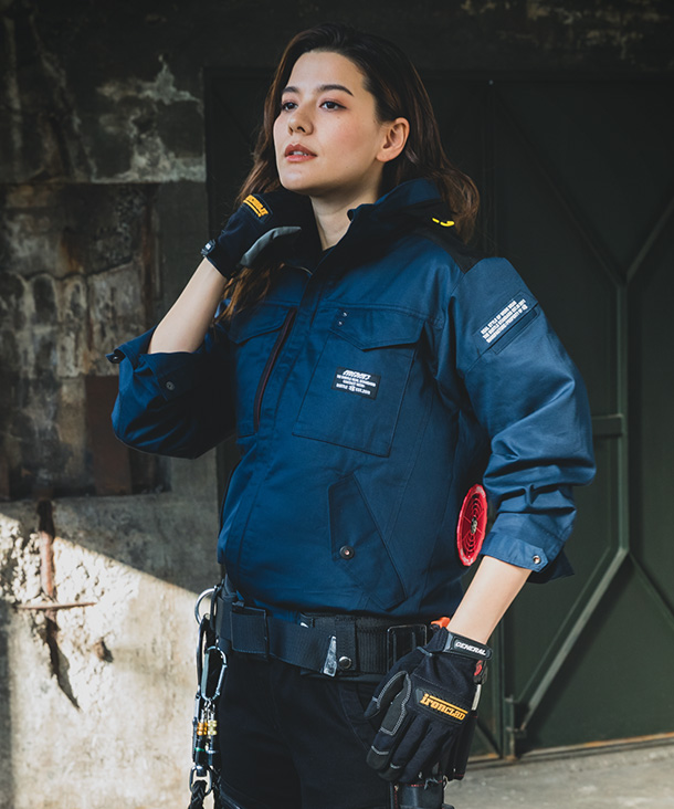 OUTLET】限定価格!!BURTLE ファン付ウエア AIR CRAFT 綿100% ブルゾン