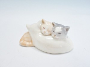 ロイヤル・コペンハーゲンのフィギュリン（3匹の眠り猫） | 東京世田谷