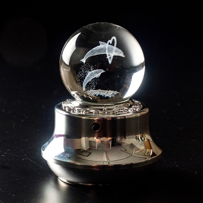 MUSICBOX】3Dレーザーボールオルゴール ブーケ | オルゴール | 黒壁