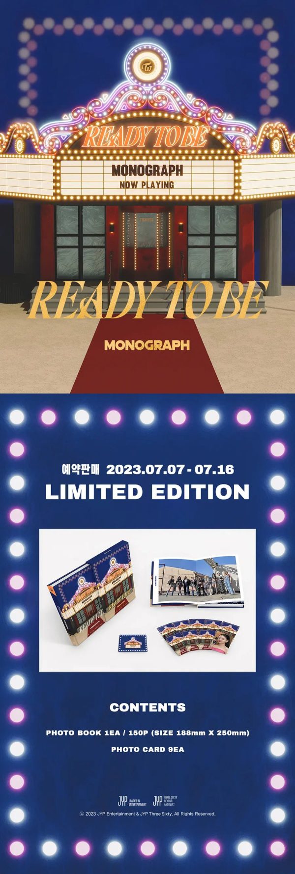 TWICE MONOGRAPH READY TO BE | INCLUDES 3 RANDOM TWICE PHOTOCARD