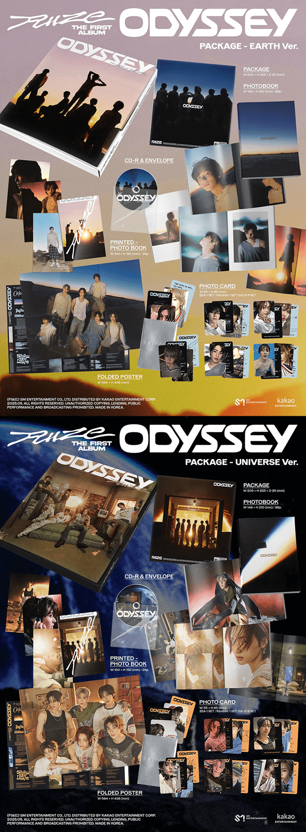 新品未開封］RIIZE odyssey package EARTH ver8冊 Amazon.com: RIIZE