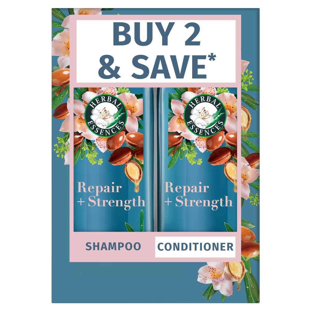 Herbal Essences Argan Oil Shampoo and Conditioner Set with Aloe