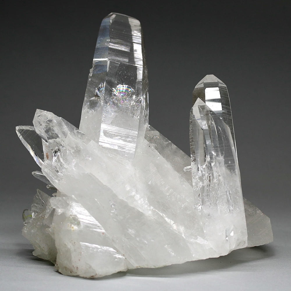 高品質++]コロンビア産水晶クラスター/レムリアンシード＆レインボー