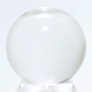 現品即納/鑑別書付[超希少・品質ランク]ブラジル産天然無垢本水晶玉/丸