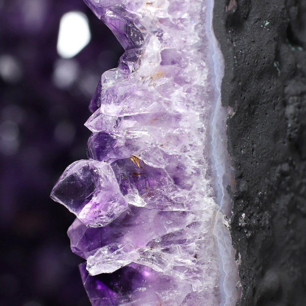 最高品質]ブラジル産アメジストドーム（全長48cm） - 埼玉県吉川市の